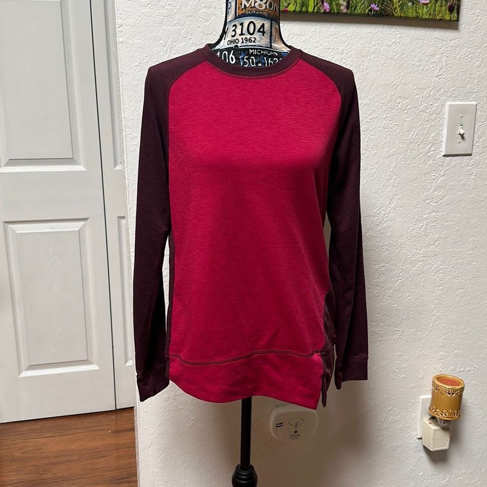 Outdoor Research Tops Cederosa Beet Cacao Colorblock Pullover Activewear medium